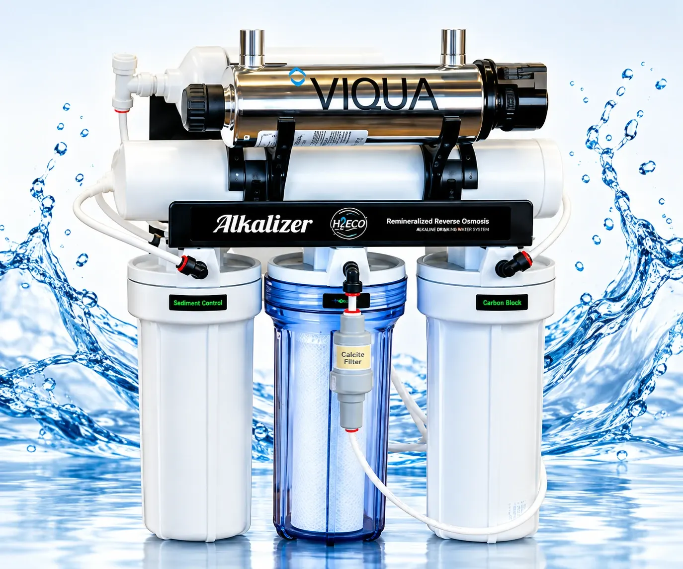 The Hydrology Alkalizer 9 stage remineralized reverse osmosis system