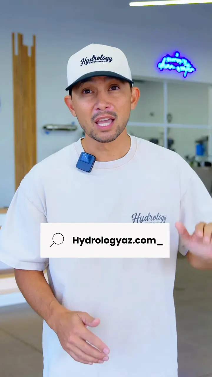 A Hydrology team member in the store on why Arizona built systems beat box store filters