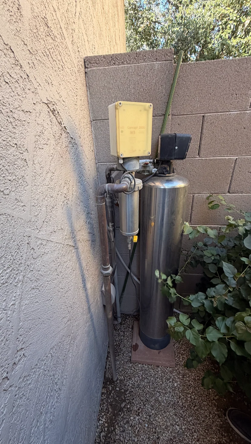 The decade-old filtration system replaced at a Scottsdale AZ home